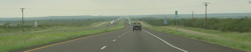 on highway